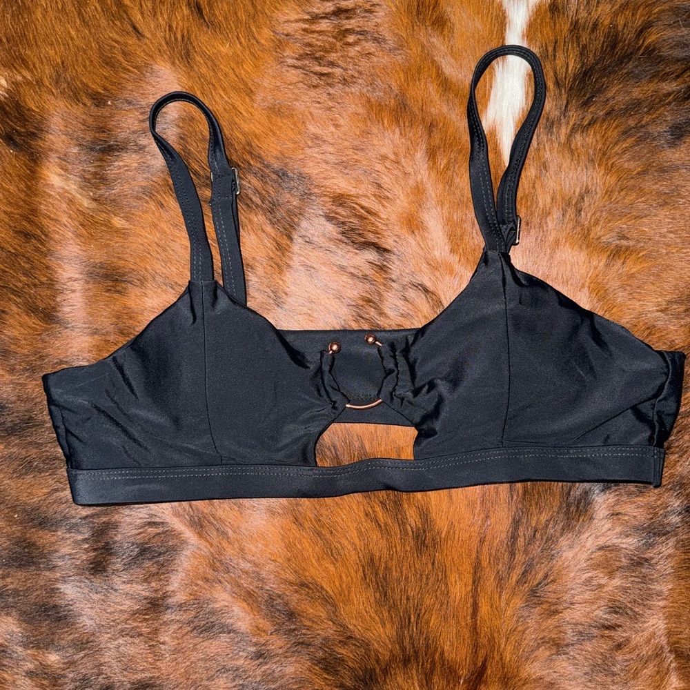SHEIN Black Cutout Bikini